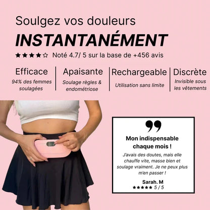 BellyBloom - Ceinture chauffante et massante menstruelle