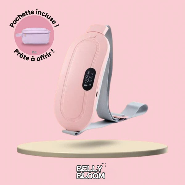 BellyBloom - Ceinture chauffante et massante menstruelle